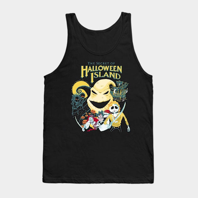 The Secret of Halloween Island Tank Top by paulagarcia